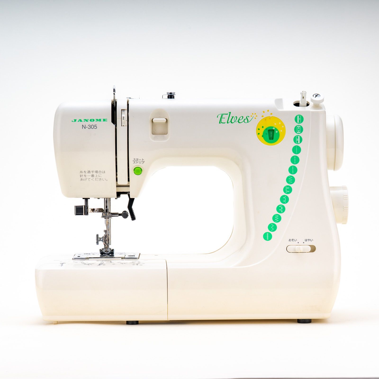 動作確認済】ジャノメ ミシン Elves N-305 (660型) コンパクト電子