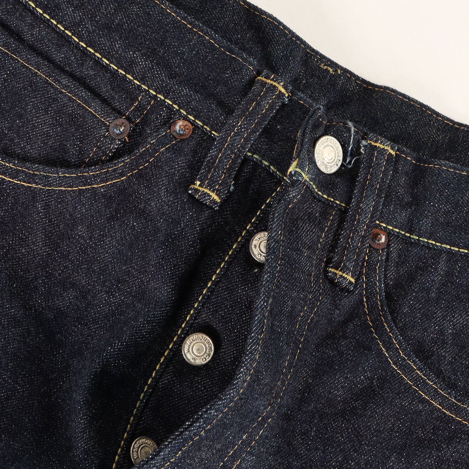 WAREHOUSE ウエアハウス パンツ インディゴ サイズ:27×34 | 濃紺