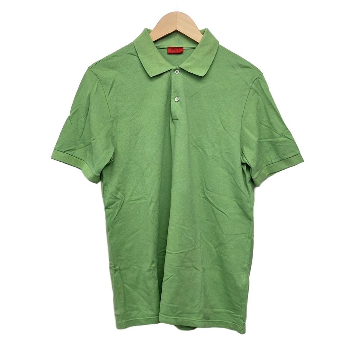 ISAIA(イザイア) 半袖ポロシャツ サイズM メンズ美品 - ライトグリーン 