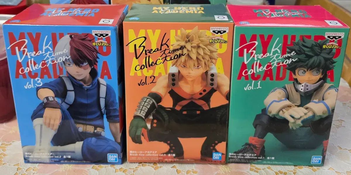 僕のヒーローアカデミア Break time フィギュア 3種 新品，限定SALE