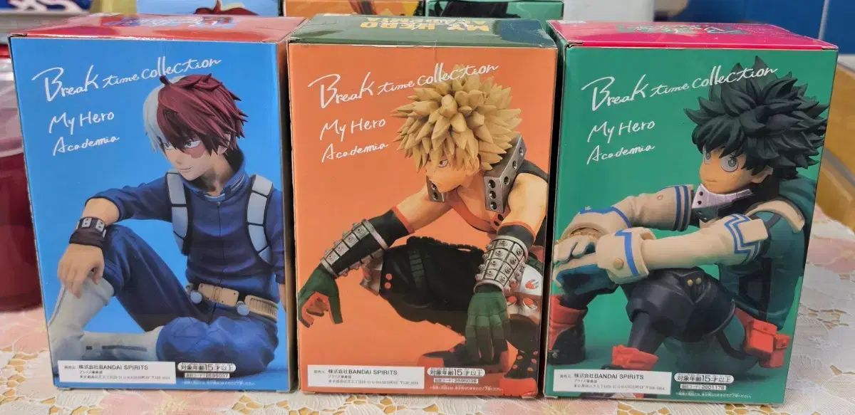 僕のヒーローアカデミア Break time フィギュア 3種 新品，限定SALE