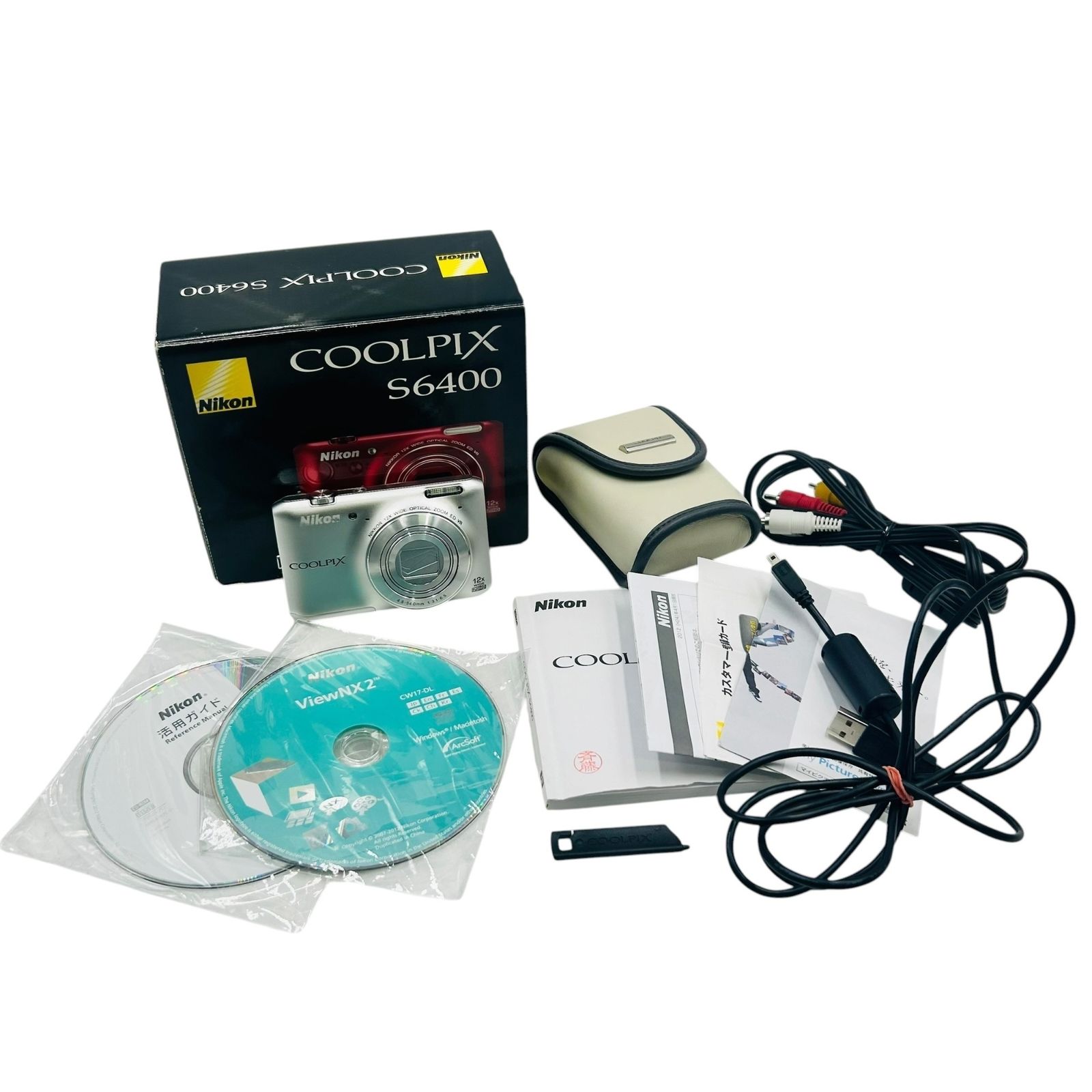□Nikon COOLPIX S6400 コンデジ 本体 付属品あり 動作確認済み 画面傷 