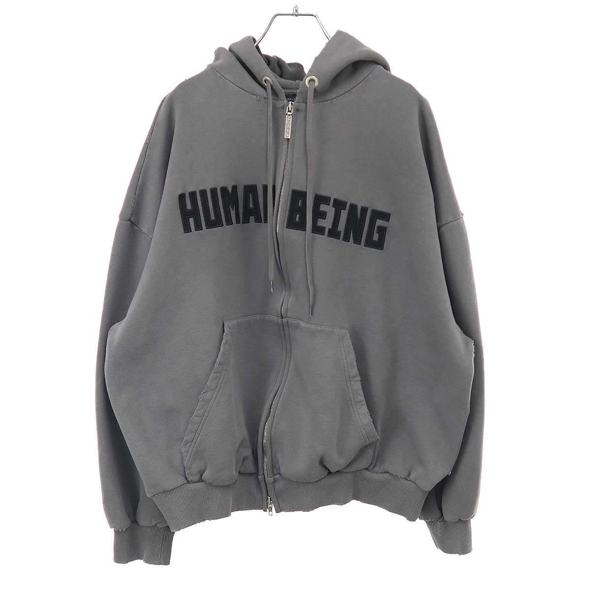 BALENCIAGA バレンシアガ Human Being Zip Hoodie ジップアップ 