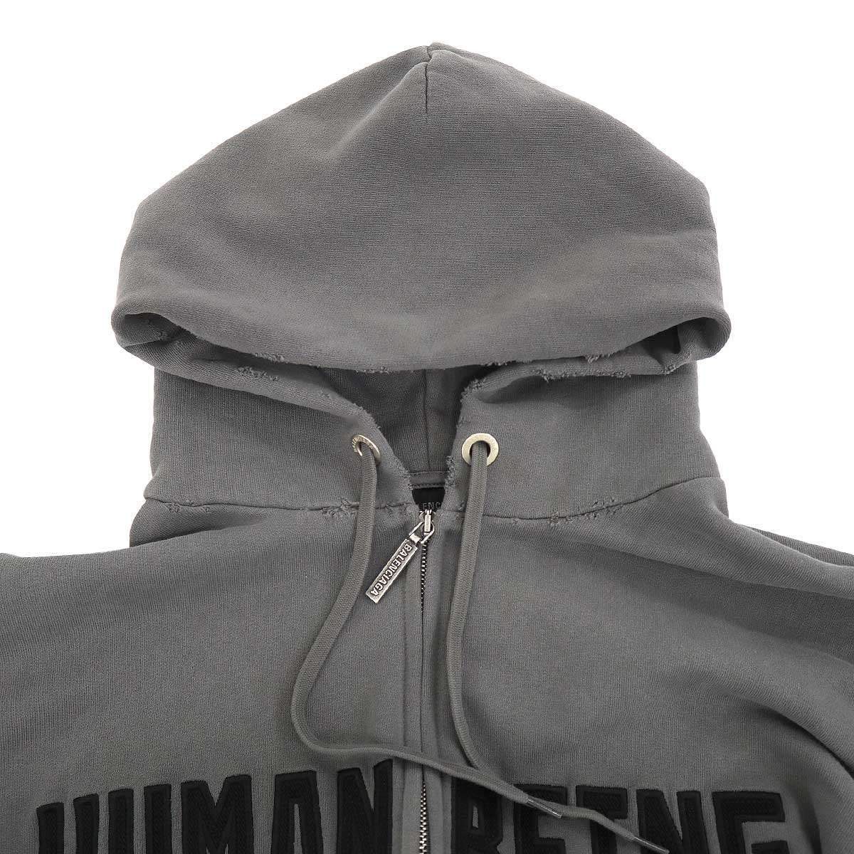 BALENCIAGA バレンシアガ Human Being Zip Hoodie ジップアップ