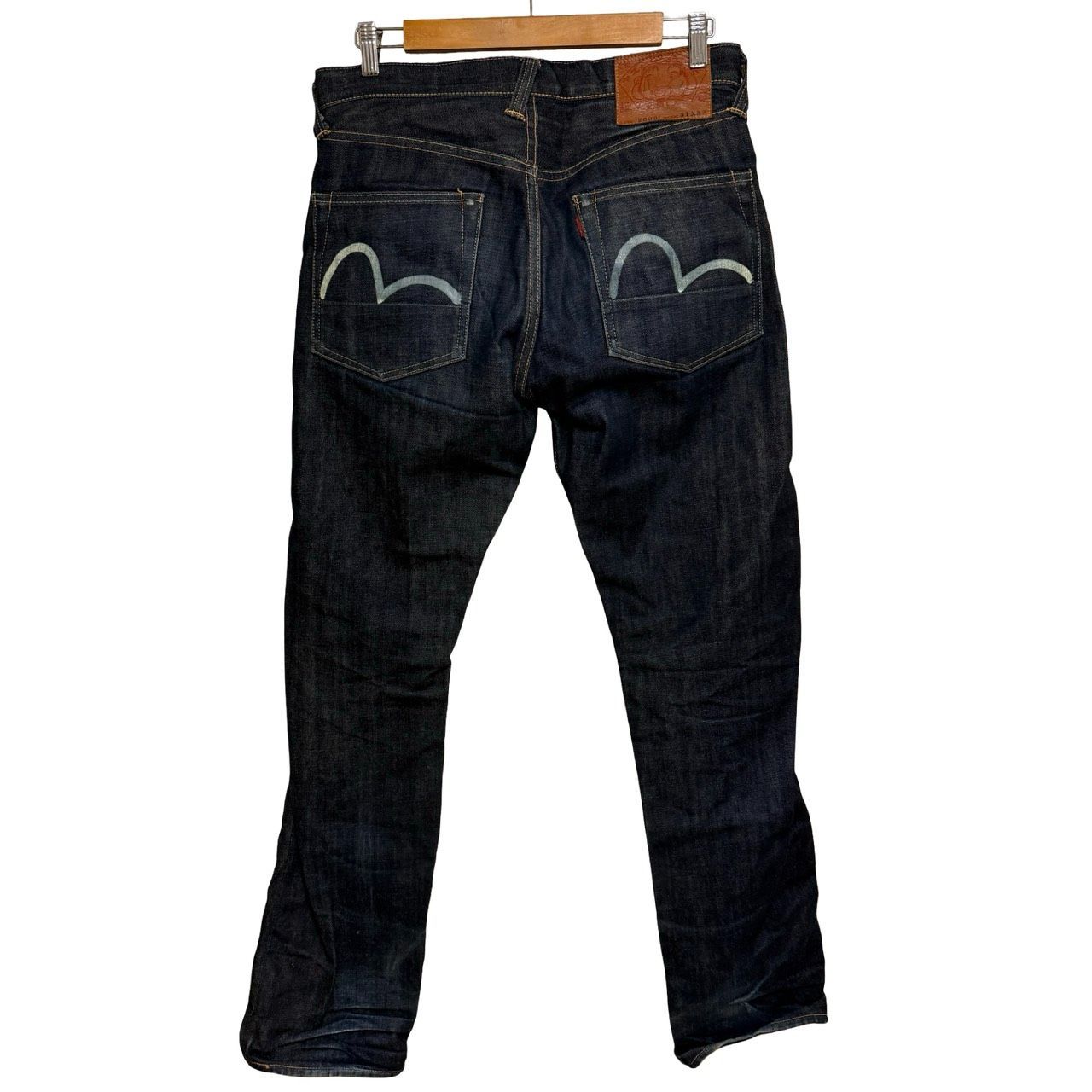 エヴィス EVISU メンズ デニムパンツ カモメペイント 31×32 濃紺