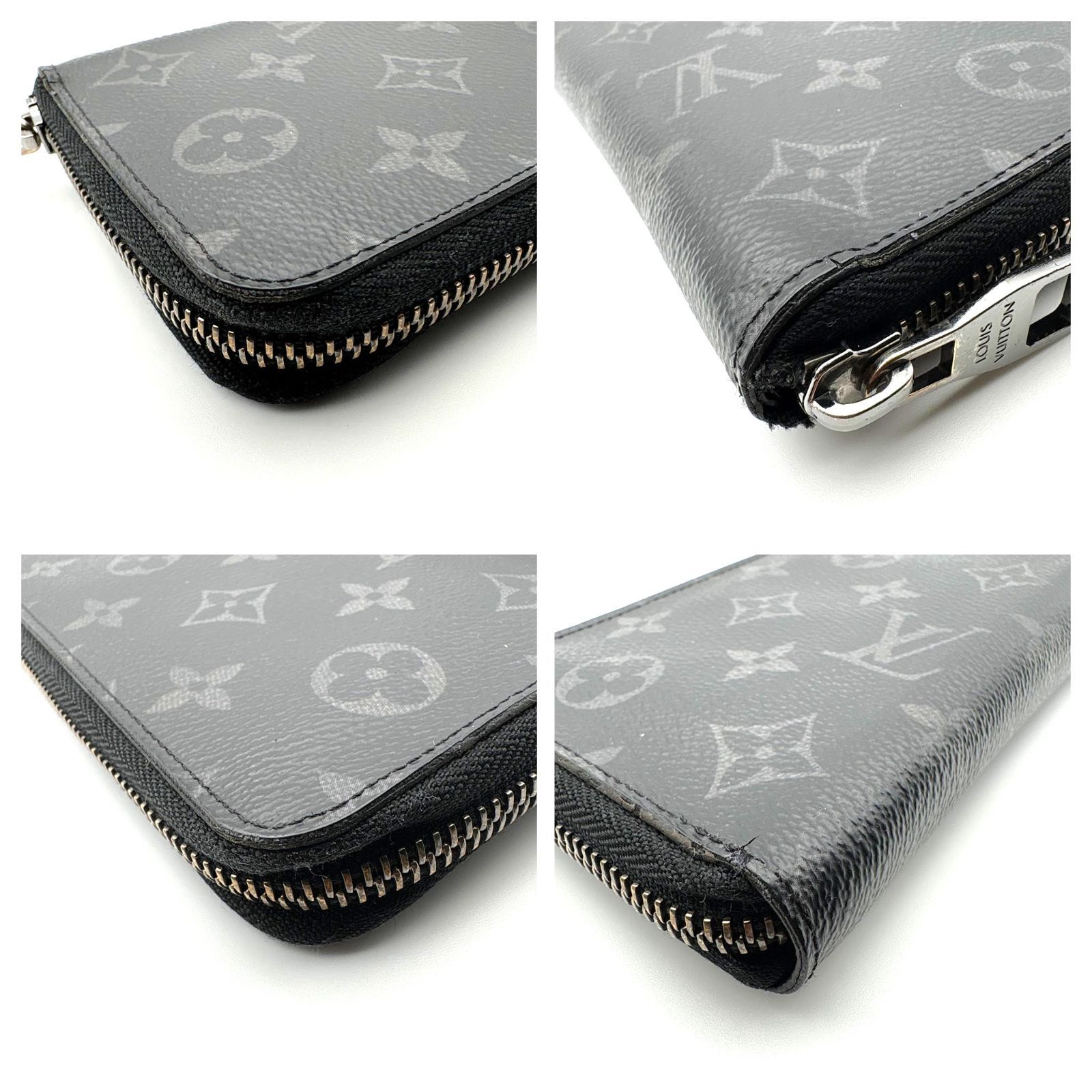 美品 】LOUIS VUITTON ルイヴィトン モノグラムエクリプス ジッピー 