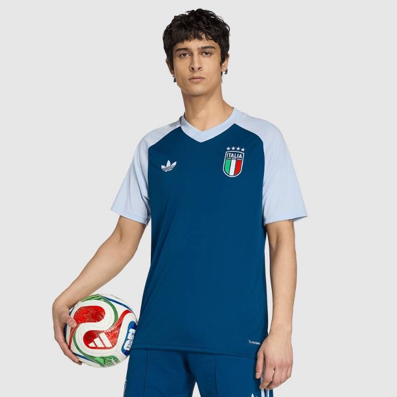 【送料無料・匿名配送】adidas Originals アディダス オリジナルス イタリア代表 2026 公式 プレマッチ シャツ 紺 新品 正規品