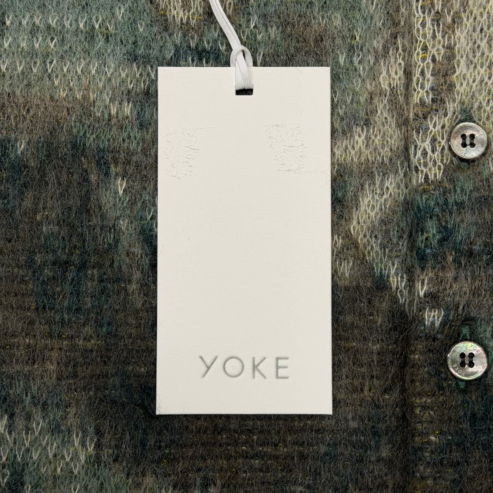 参考上代82500円 未使用 YOKE 24AW HORSE JAQUCARD MOHAIR CARDIGAN 