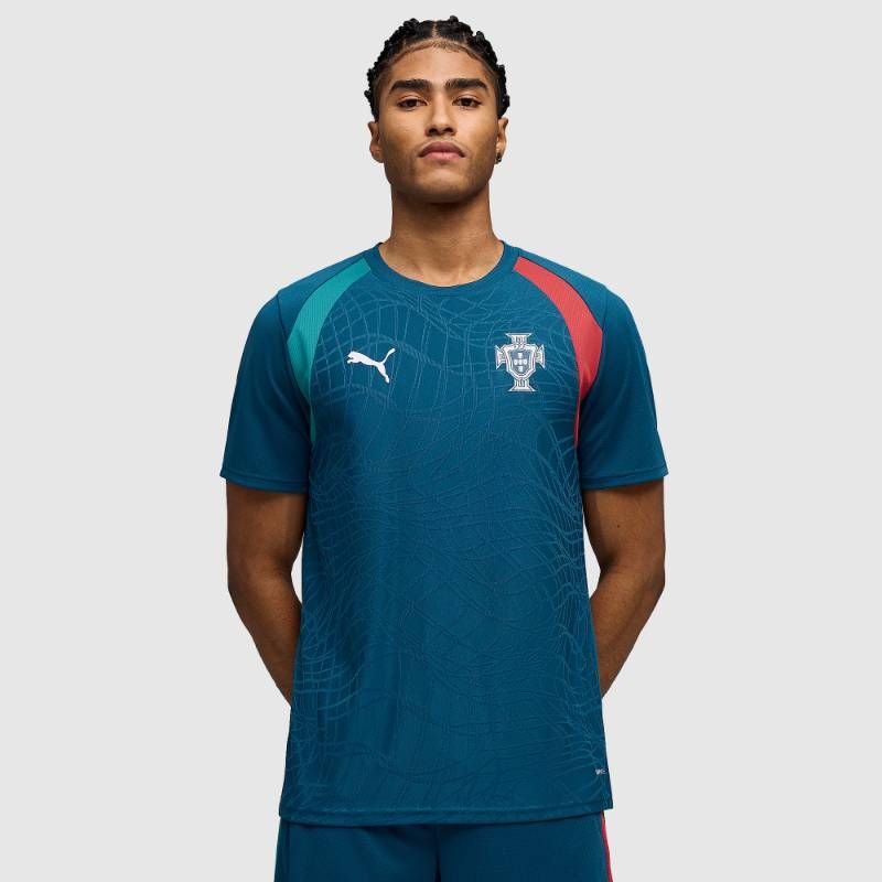 【送料無料・匿名配送】PUMA プーマ ポルトガル代表 2026 公式 トレーニング シャツ 緑 シルバー 新品 正規品