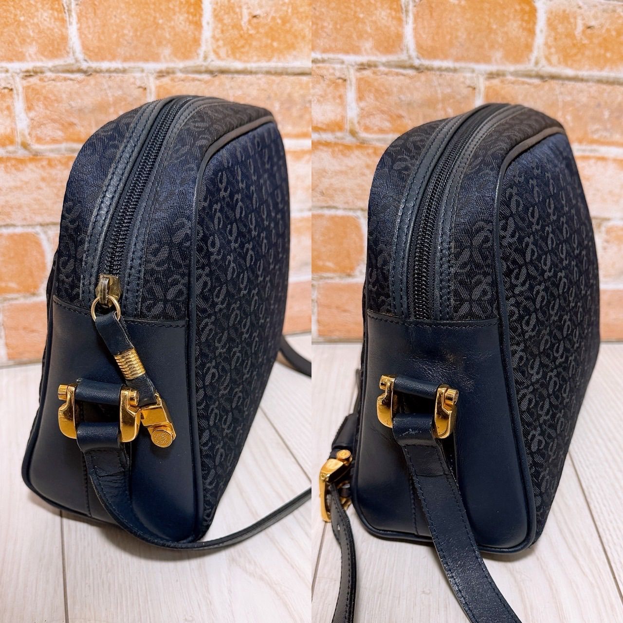 超美品) LOEWE(ロエベ)ショルダーバッグ リピートアナグラム - メルカリ