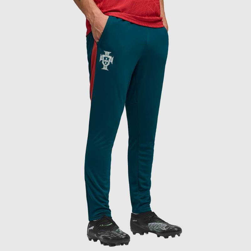 【送料無料・匿名配送】PUMA プーマ ポルトガル代表 2026 公式 トレーニング パンツ 緑 シルバー 新品 正規品