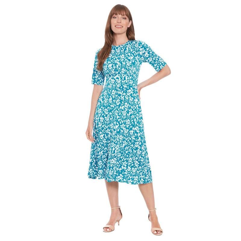 ロンドンタイムス レディース トップス ワンピース A ライン プリント ミディ Womens London Times Printed Midi  ALine Dress Teal Ivory アイボ - メルカリ ロンドンタイムス レディース ワンピース トップス Women's Printed Shift Dress Blue Multi
