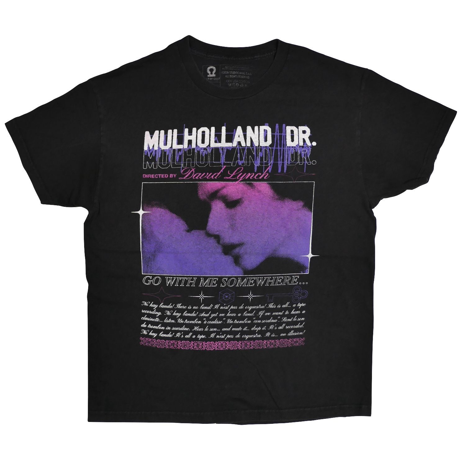 L】映画 Mulholland Drive マルホランドドライブ Tシャツ David Lynch 