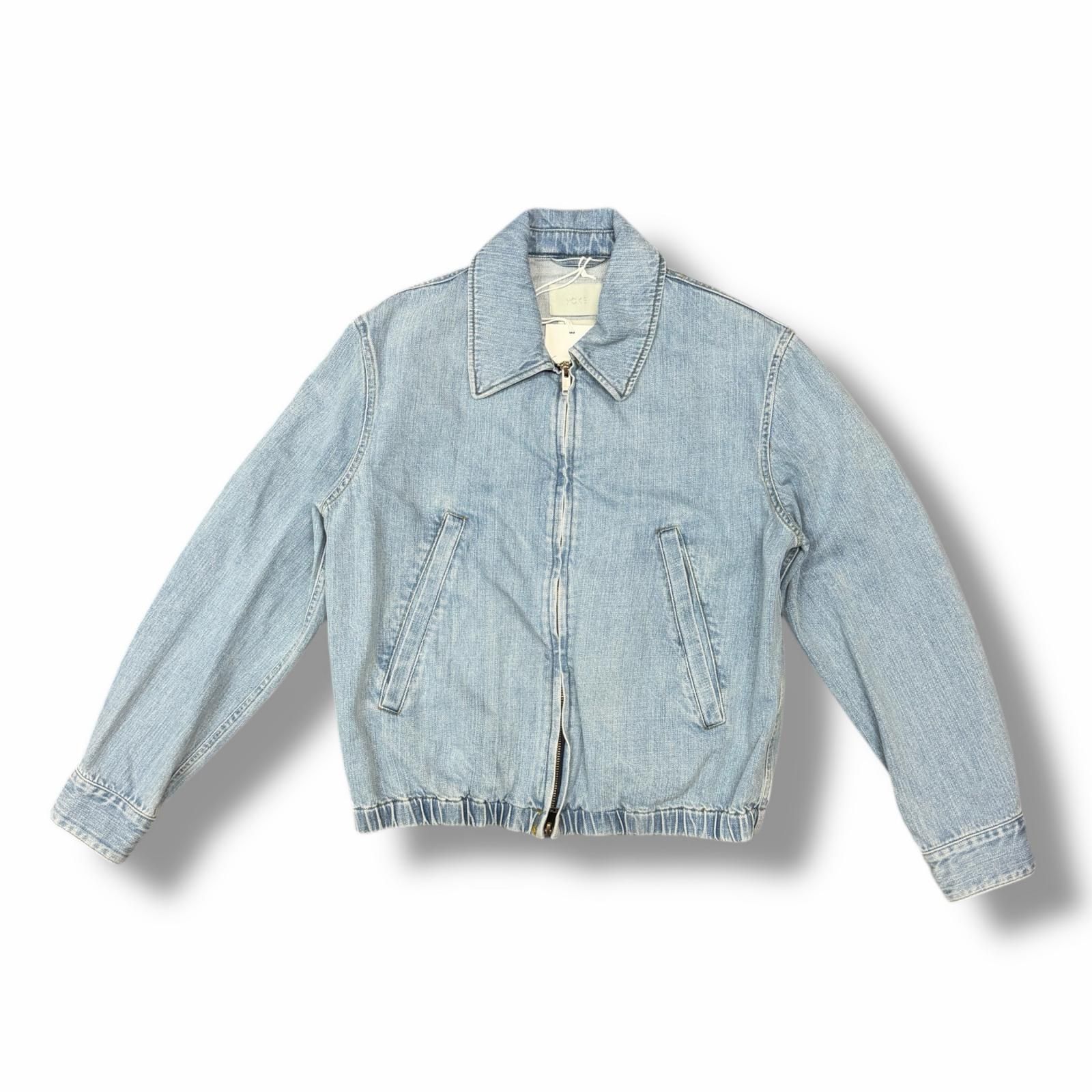 YOKE 25ss デニムブルゾン 【サンプル品】 参考上代52800円 未使用 YOKE 25SS 12oz COTTON BLEACHED DENIM FRONT