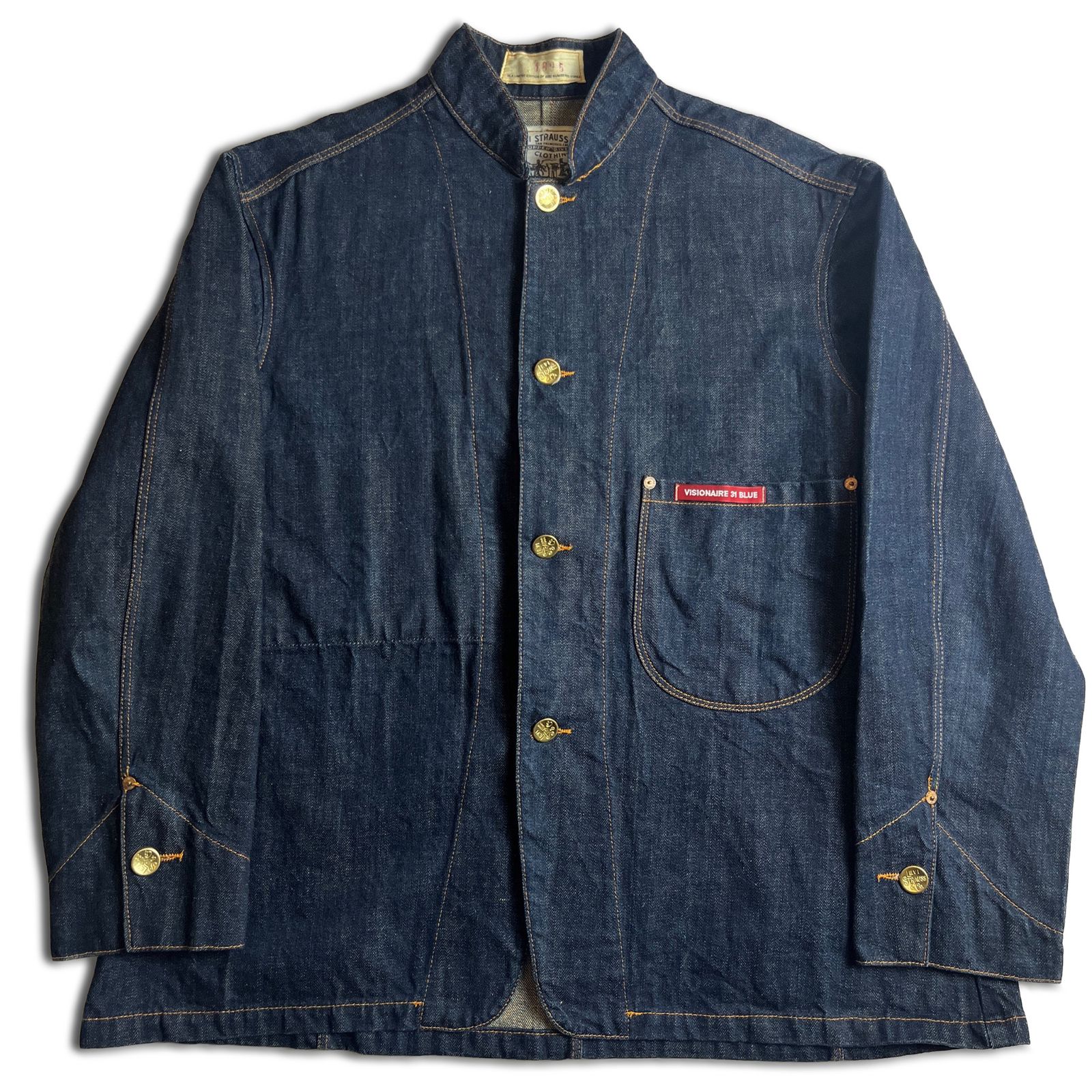 LEVI'S 214 VISIONAIRE 31 BLUE デニムジャケット サックコート 36