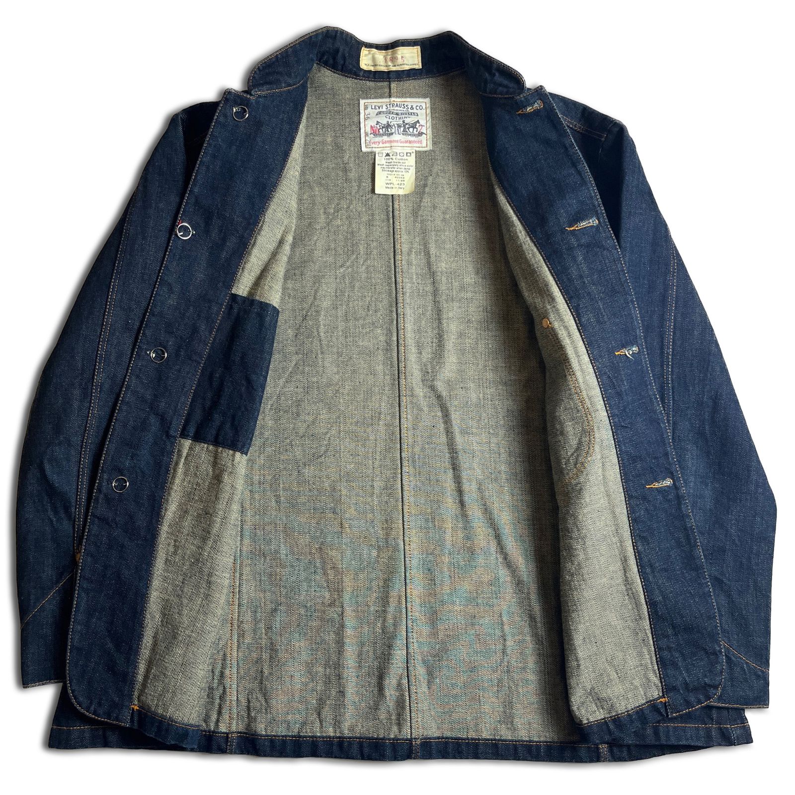 LEVI'S 214 VISIONAIRE 31 BLUE デニムジャケット サックコート 36