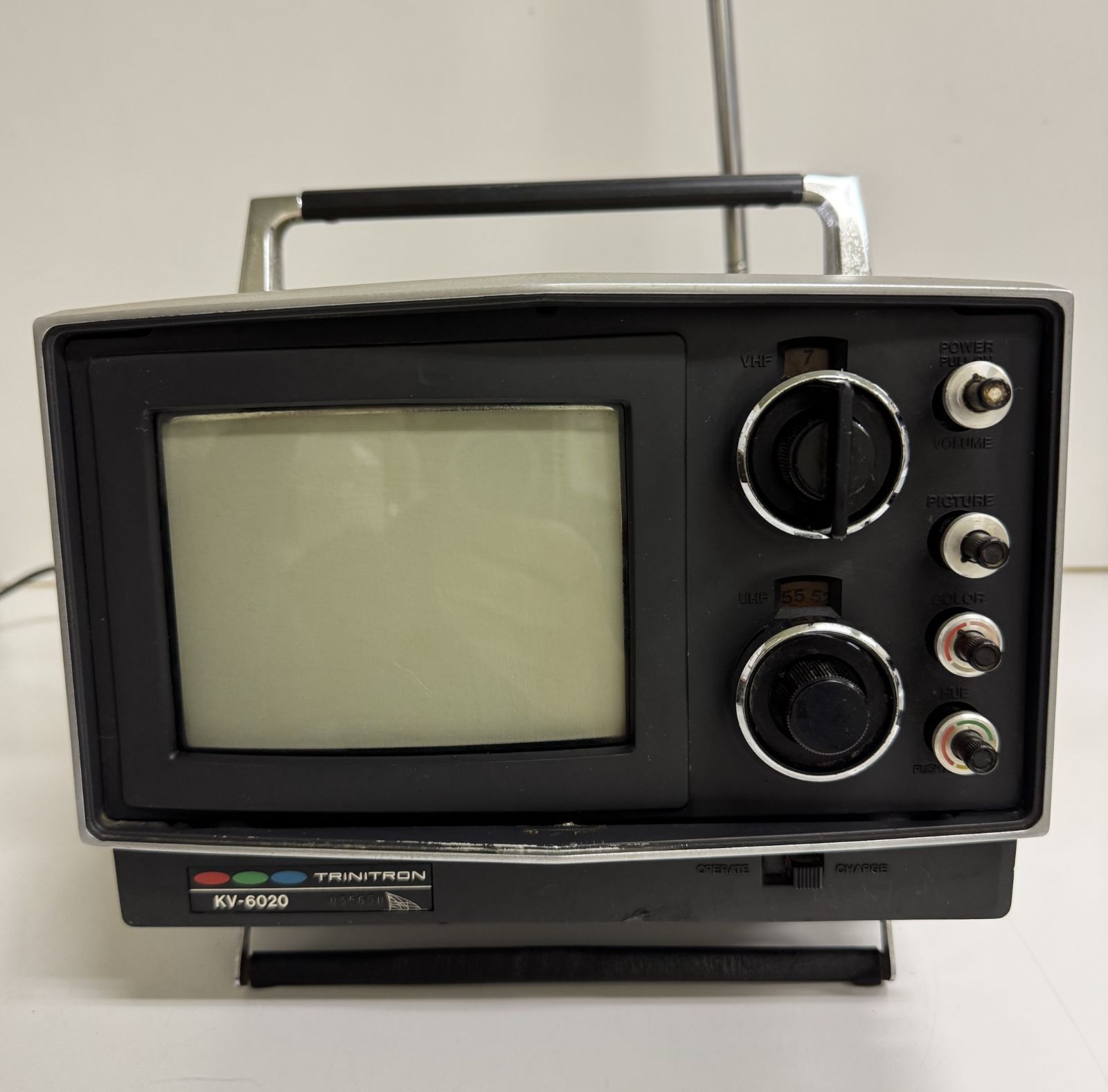 SONY トリニトロン ポータブルテレビ KV-6020 昭和レトロ ジャンク