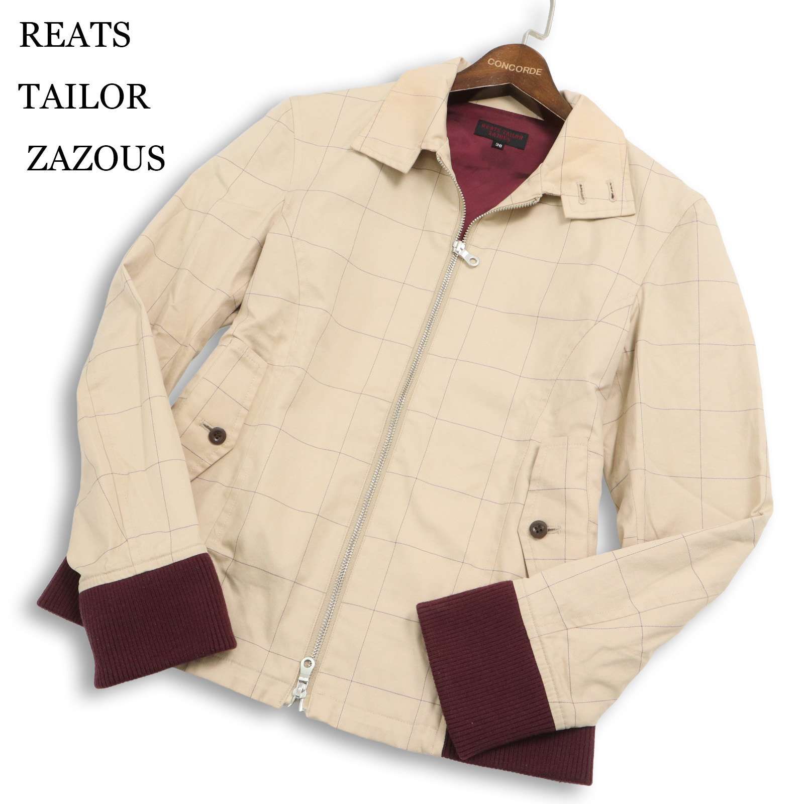 REATS TAILOR ZAZOUS リーツテイラーザズー ウィンドウペン チェック 