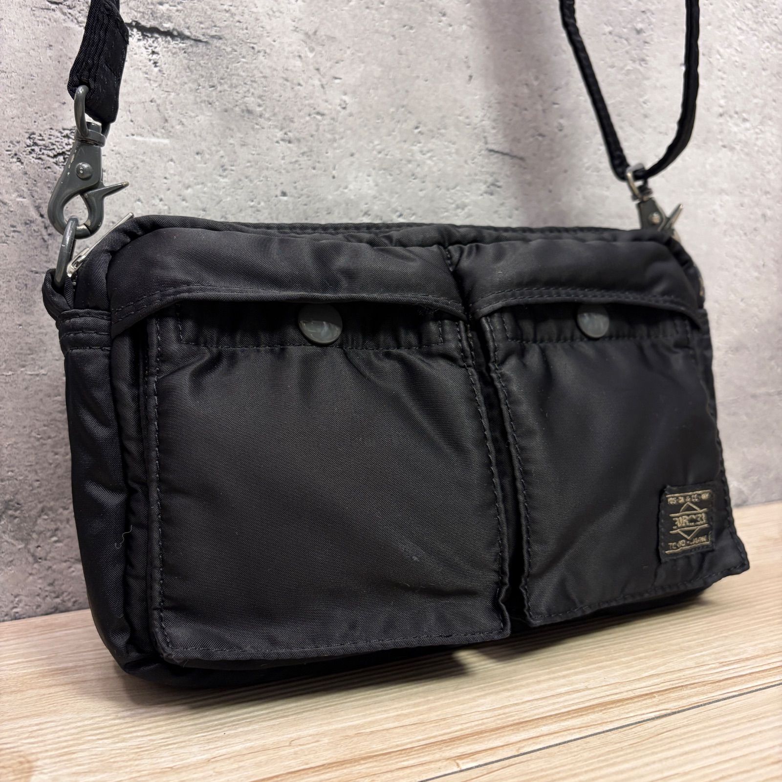 PORTER タンカー ショルダーバッグ ブラック ナイロン ミニバッグ 吉田