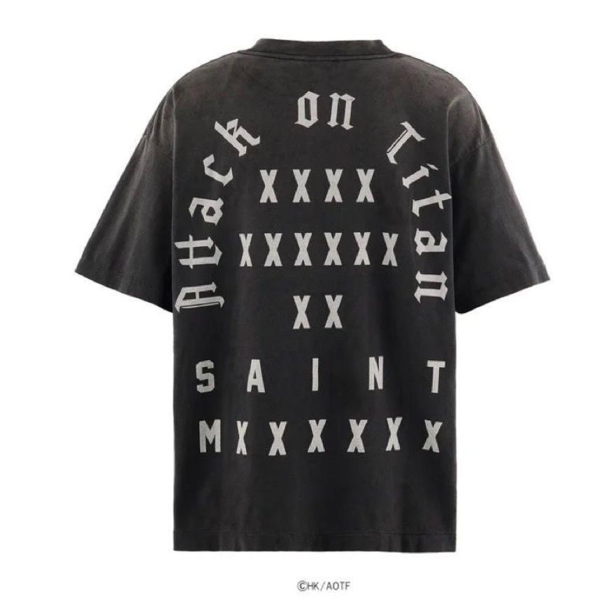 新品未使用】SAINT MXXXXXX AOT_SS TEE/ATTACK ON TITAN SM-MK8-0000