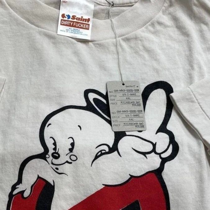 残りLサイズのみ！【新品未使用】SS T-SHIRT/SAINT HORROR/WHITE SM