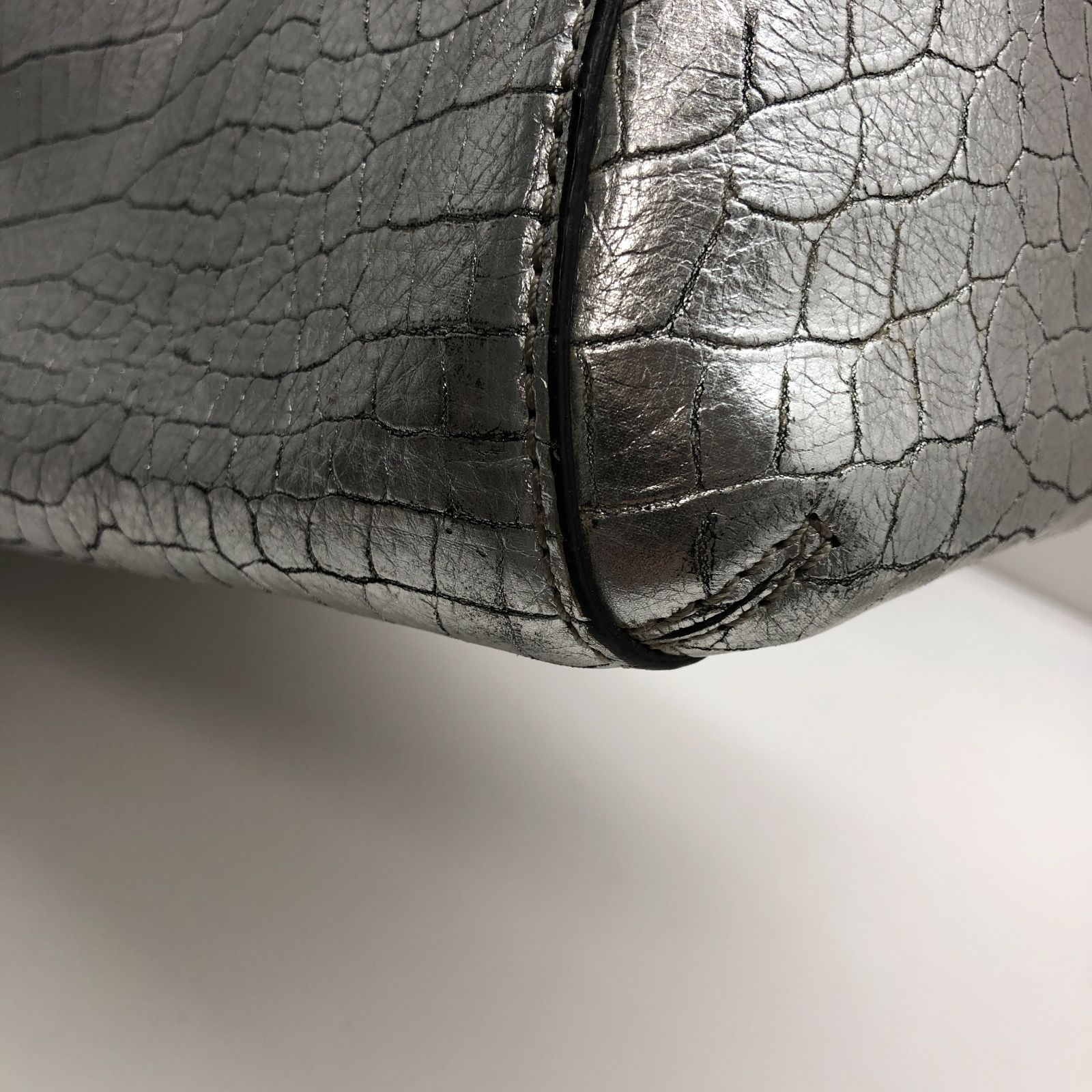 kate spade new york 2way ショルダーバッグ ハンドバッグ シルバー 