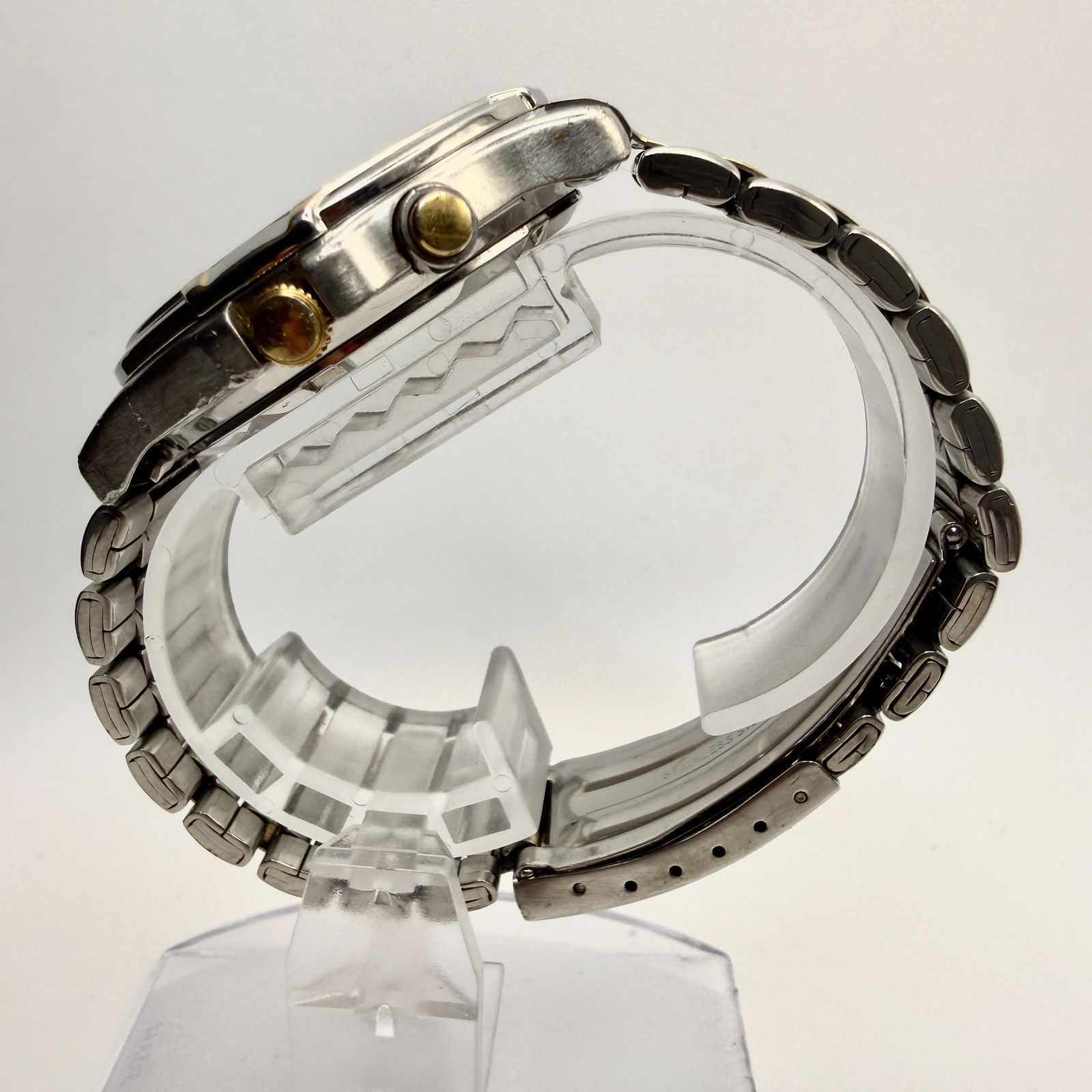 稼働品 SEIKO 7T27-6A50 クォーツ クロノグラフ ヴィンテージ ブラック 