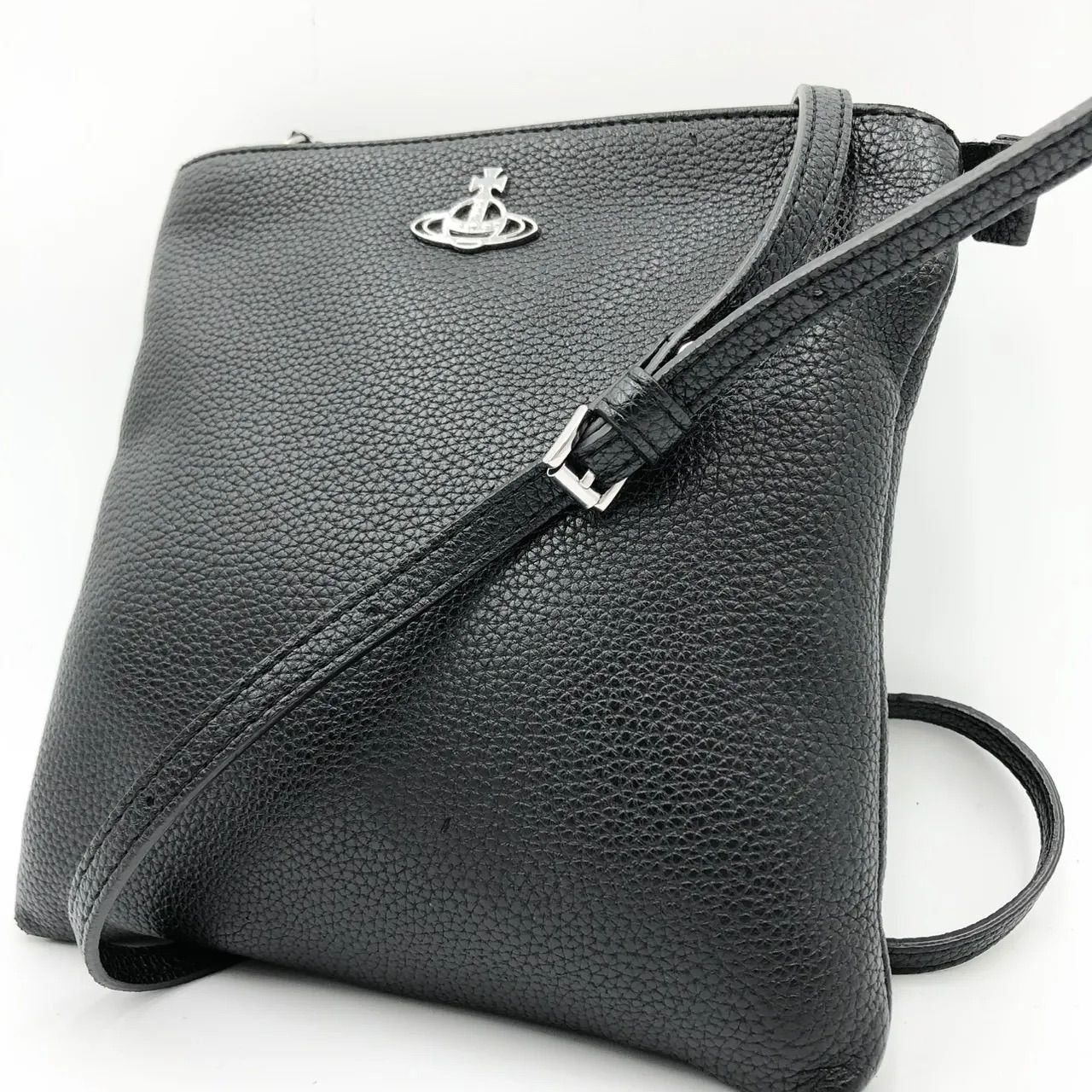 Vivienne Westwood ヴィヴィアン ショルダーバッグ レザー 黒 オーブ 