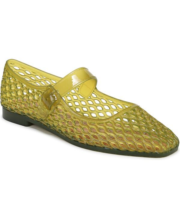 【送料無料】 サムエデルマン レディース パンプス シューズ Womens Michaela Jelly Mary Jane Flats Green Limon