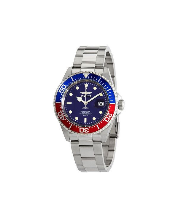 [Free Shipping] Invicta Mens Watch Accessory Mens 24946 Pro Diver Quartz 3 Hand Blue Dial Watch Stainless Steel