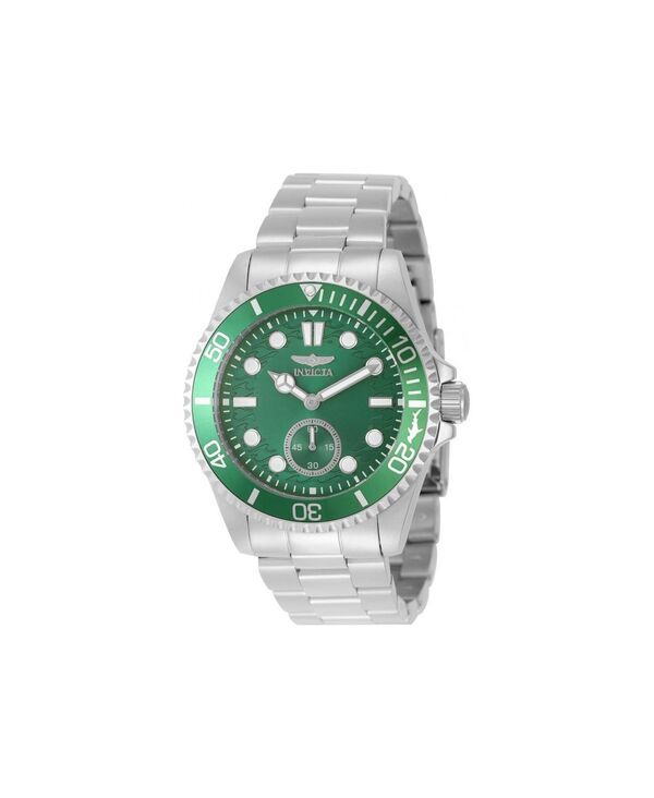 [Free Shipping] Invicta Mens Watch Accessory Mens 49423 Pro Diver Quartz VD78 Green Dial Watch Silver