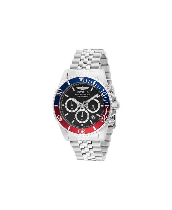 [Free Shipping] Invicta Men's Watch Accessory Mens 48117 Pro Diver Quartz Chronograph Black Dial Watch Silver