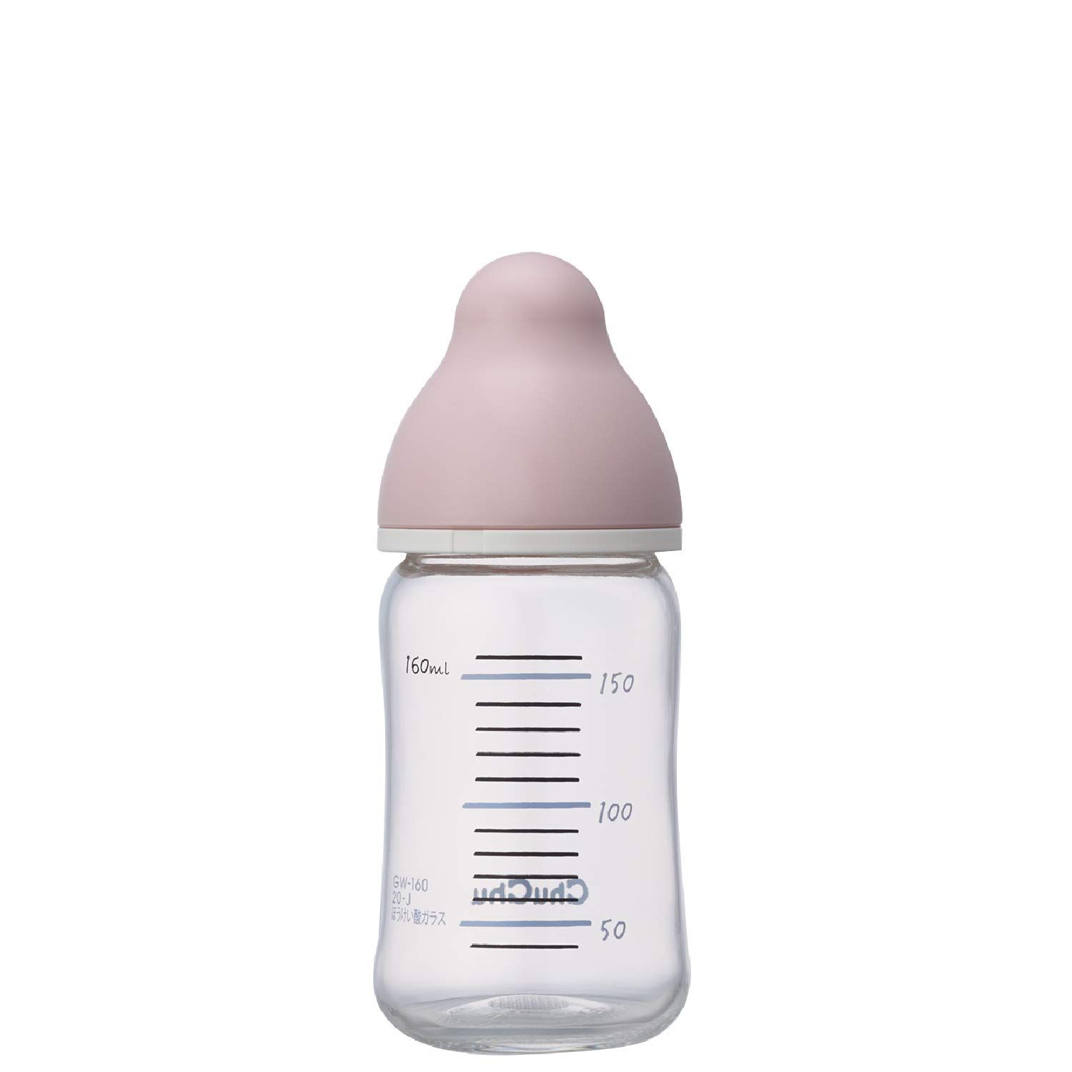 新品 チュチュベビー 広口タイプ 哺乳びん 耐熱ガラス製 160ml 0か月~