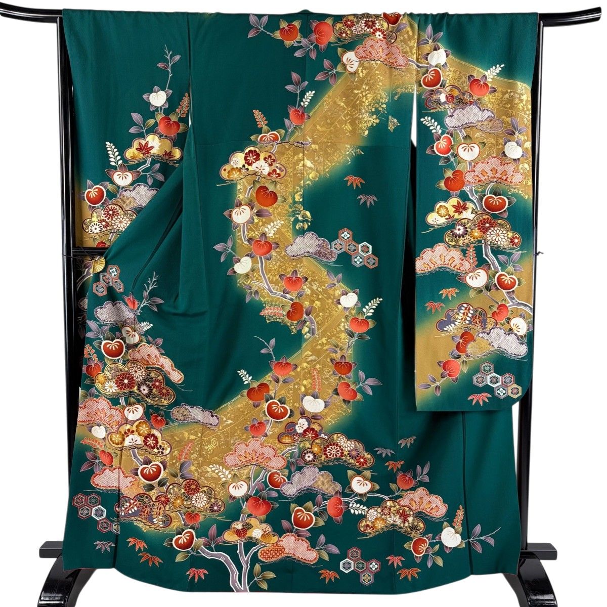 振袖 身丈168cm 裄丈70.5cm 正絹 名品 【中古】 中古振袖（サイズ（S/M 