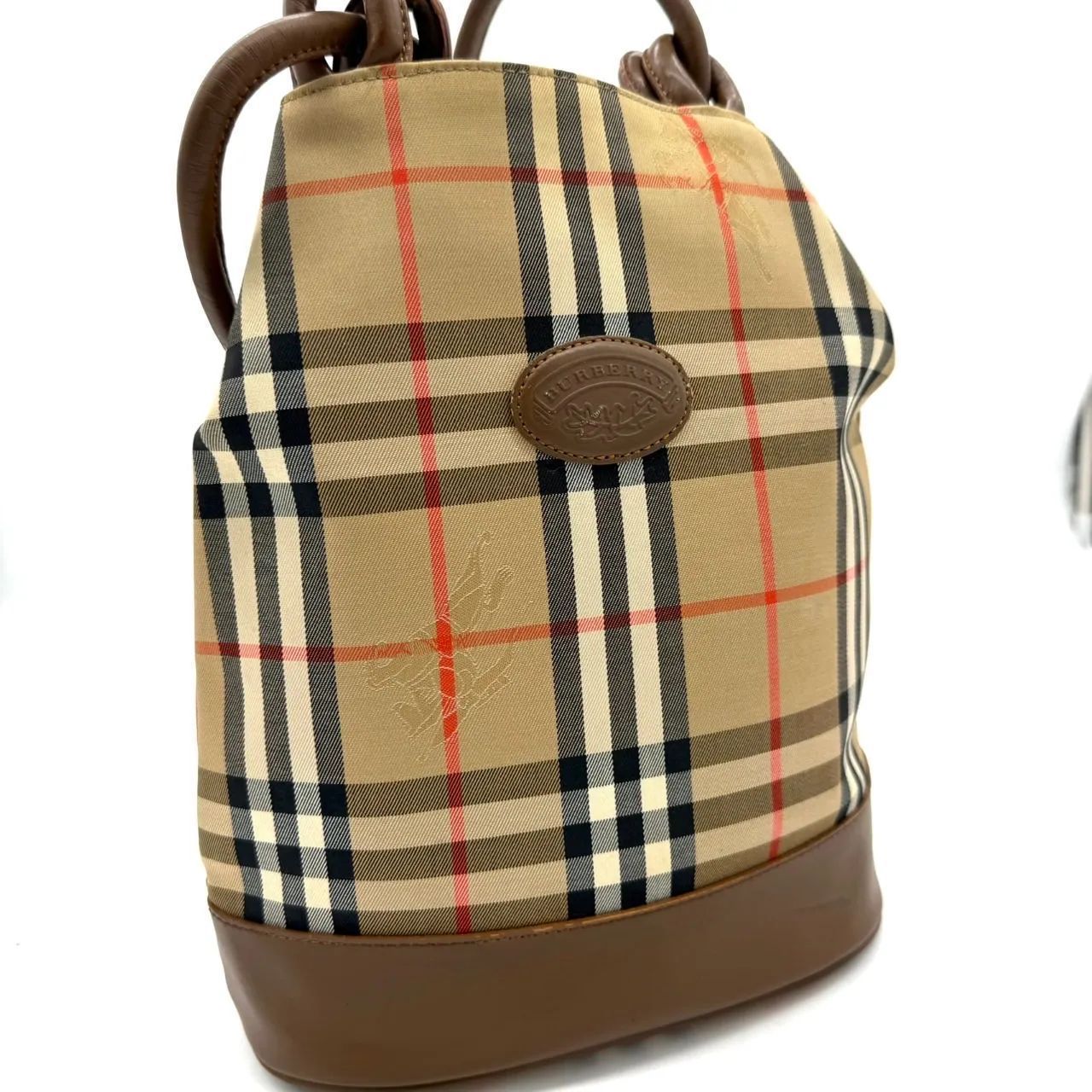 良品✨バーバリー 巾着 バケットバッグ ショルダー ノバチェック 良品✨バーバリー 巾着 バケットバッグ ショルダー ノバチェック