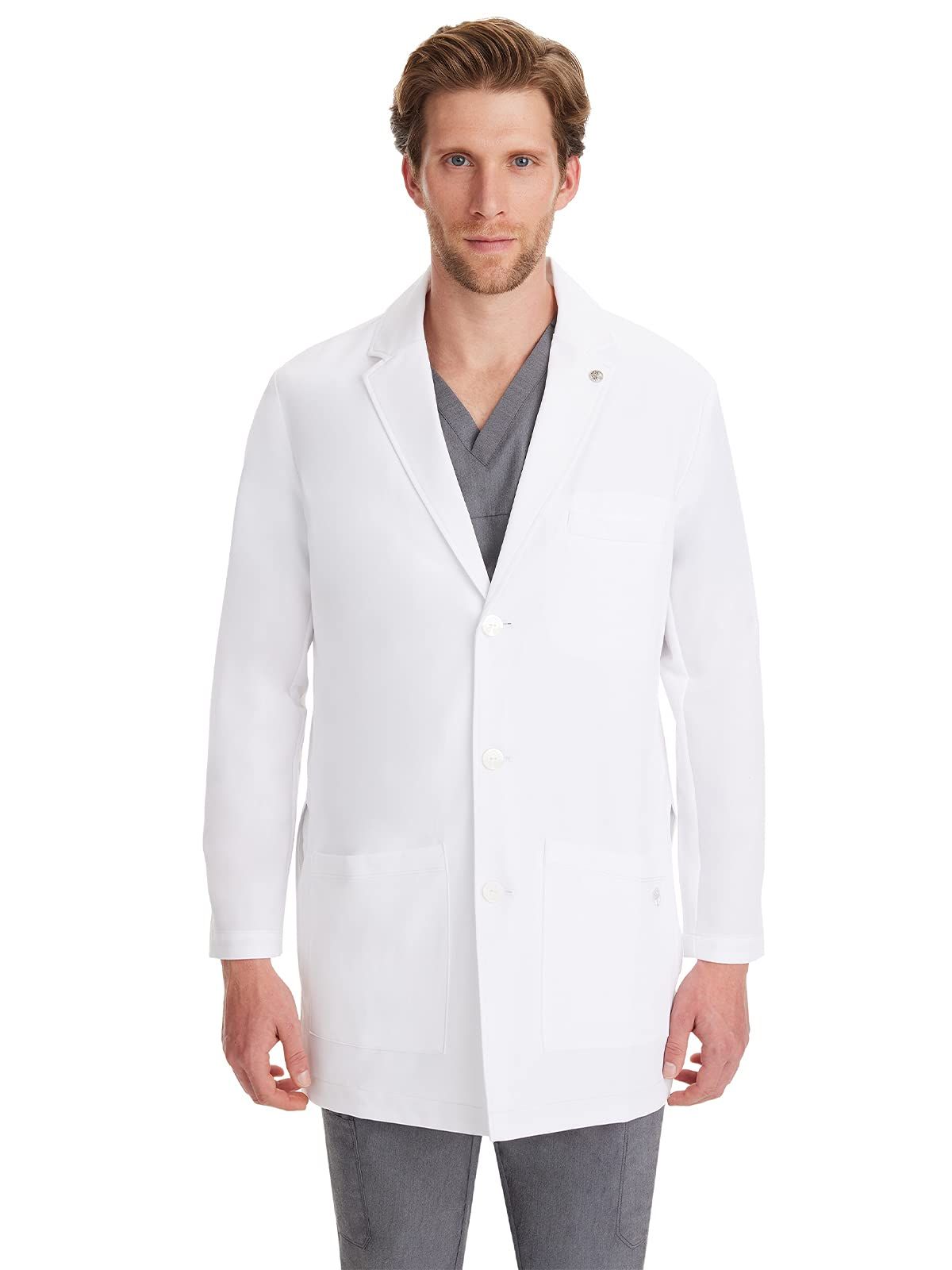 新品 Healing Hands THE WHITE COAT メンズ白衣 モダニストシリーズ S相当 5100-XS