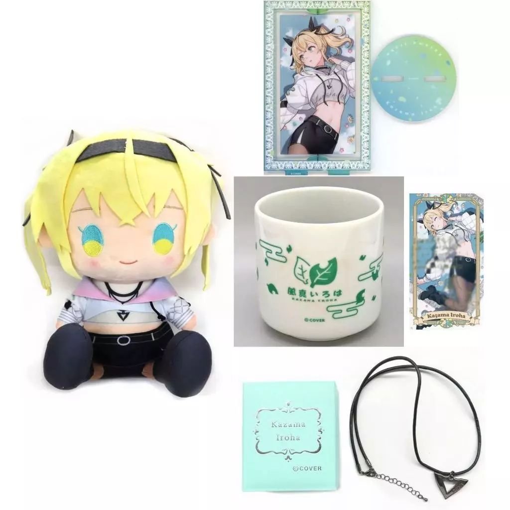 中古】グッズセット 風真いろは 誕生日記念フルセット(箔押し複製