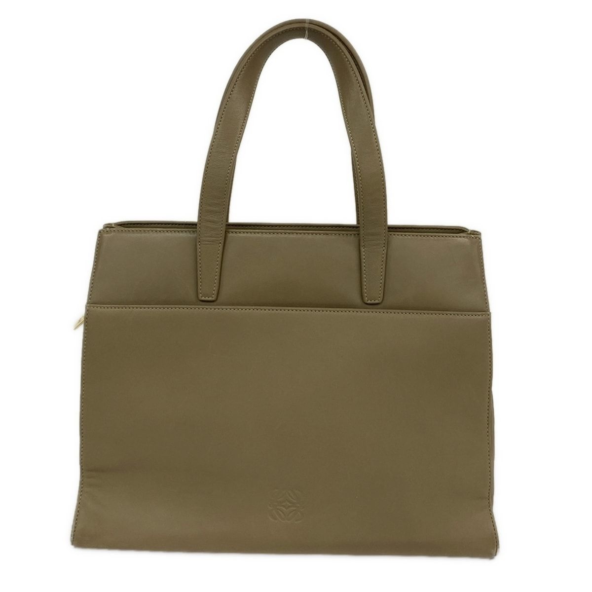 LOEWE(ロエベ) ハンドバッグ - グレージュ レザー - メルカリ