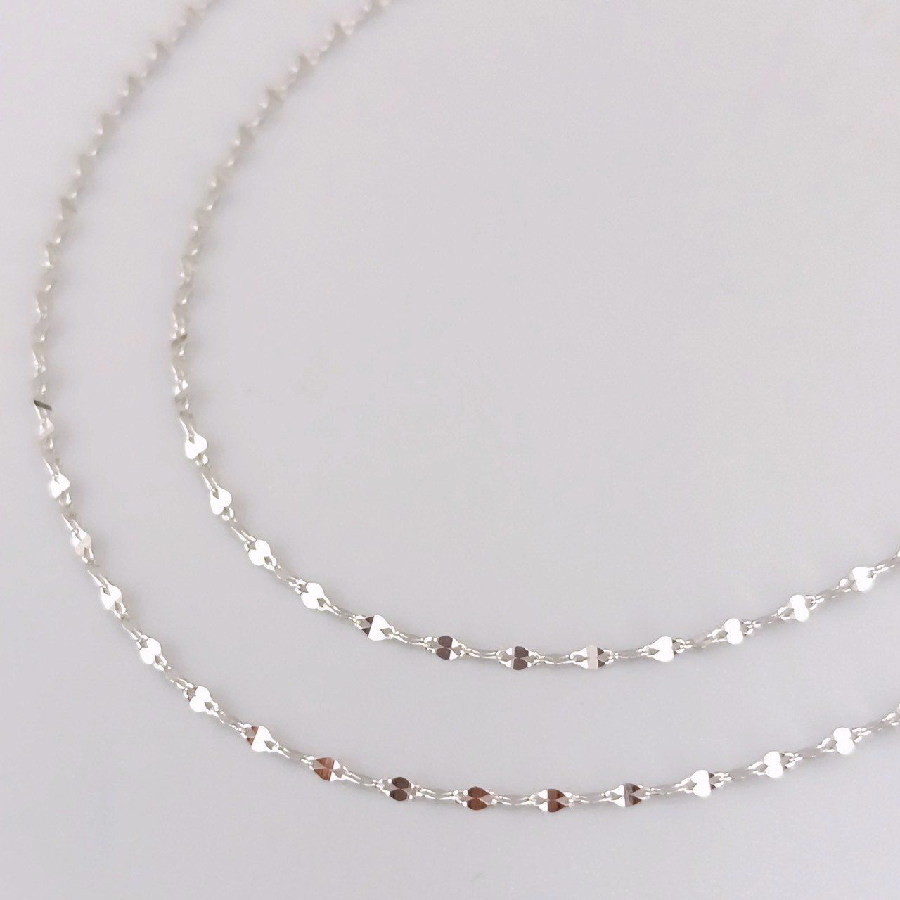 プラチナペタルチェーンネックレス Pt1000 品 B052906) pt1000 純 