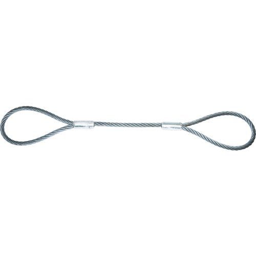 新品 TRUSCO(トラスコ) ワイヤーロープスリング Aタイプ アルミロック 16mm×5m TWAL-16S5