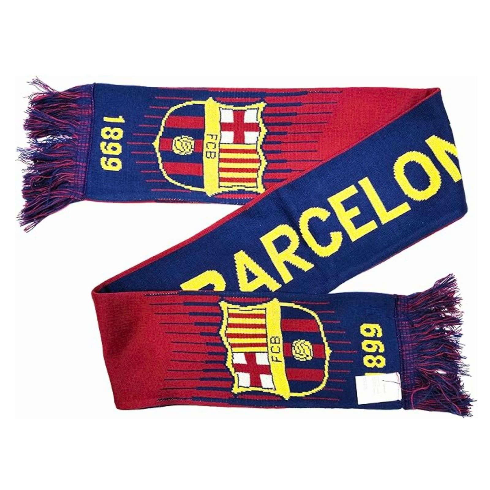 新品 Icon Sportsの公式ライセンスFCバルセロナサッカーチーム両面ユニスカーフ