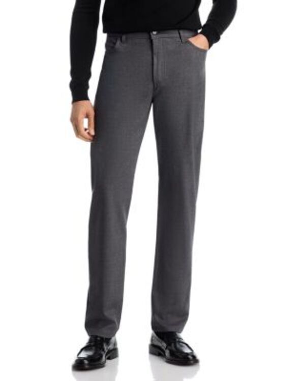 カナーリ メンズ ボトムス カジュアルパンツ レギュラーフィット ウール Canali Stretch Wool Regular Fit Five Pocket Pants Grey グレー