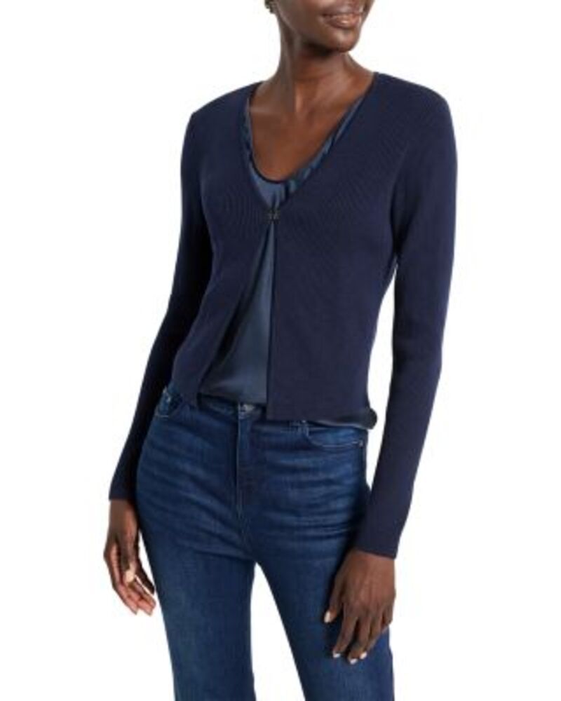 ニックプラスゾーイ レディース アウター カーディガン NICZOE Cool Nights Cardigan Dark Indigo インディゴ