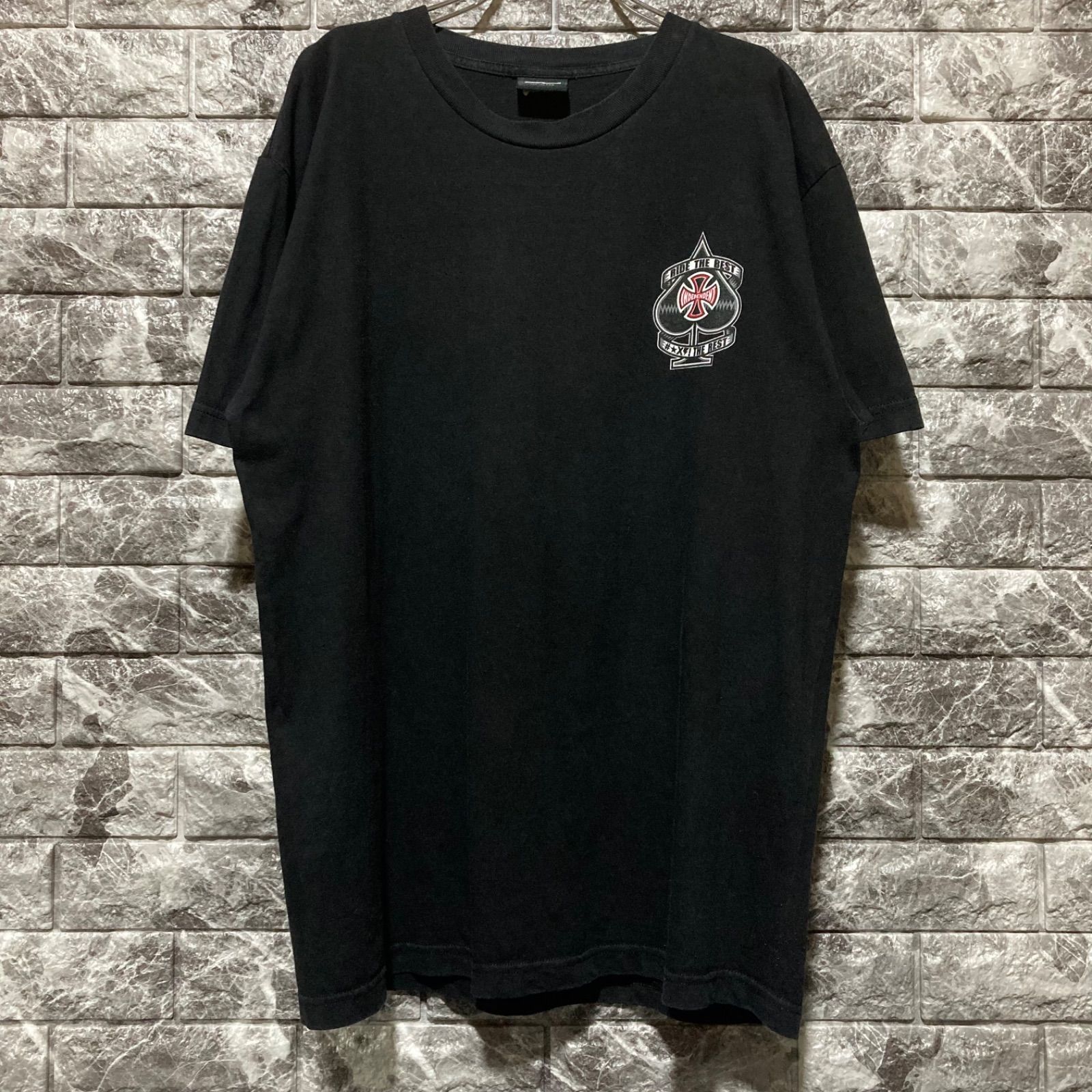 INDEPENDENT Tシャツ L インディペンデント BLACK 黒 アイアンクロス 