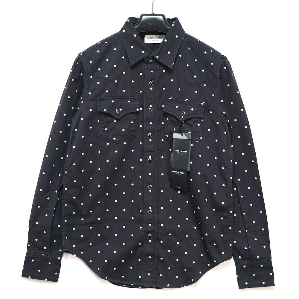 SAINT LAURENT PARIS サンローラン パリ ドット柄 ウエスタン デニム