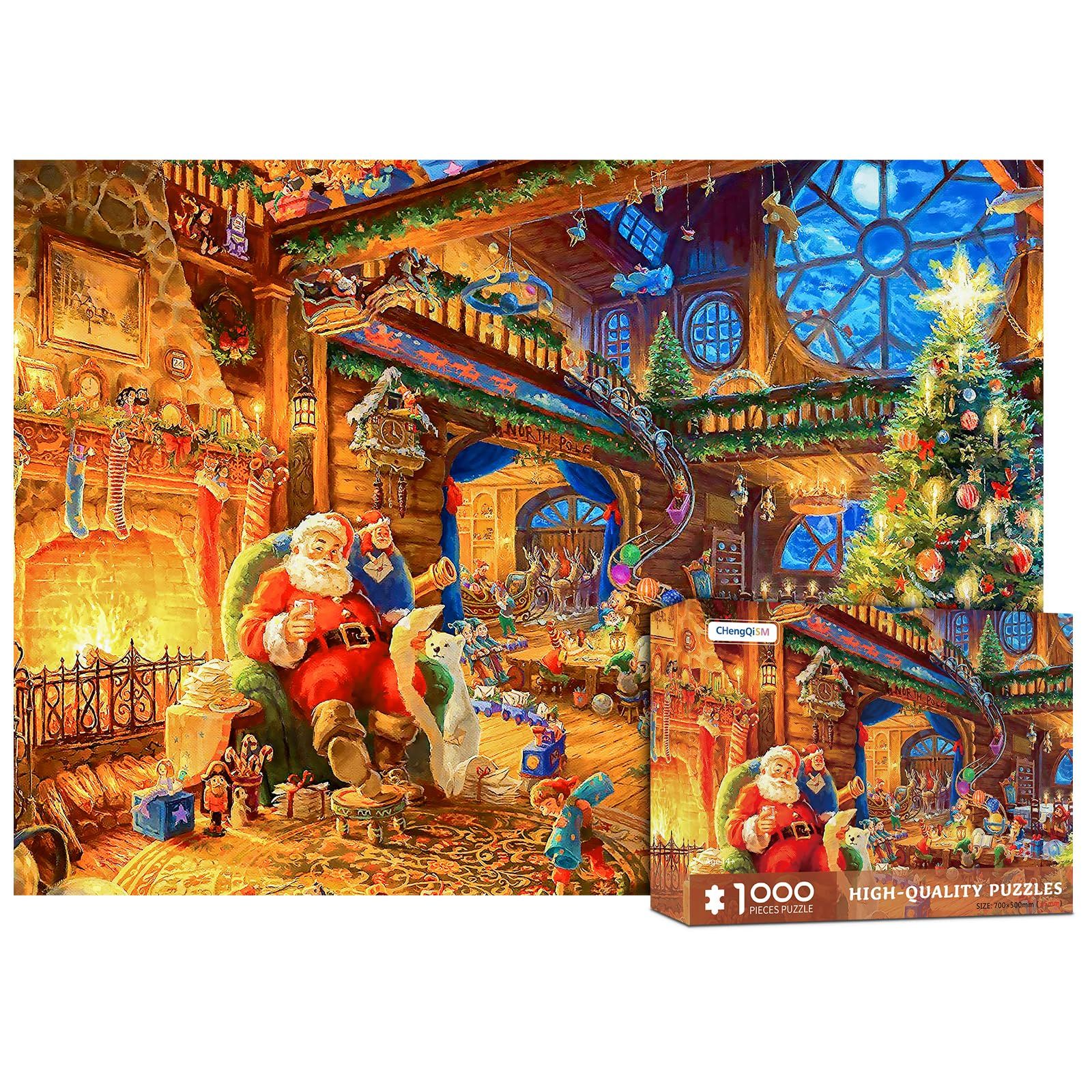CHengQiSM パズル 1000ピース サンタクロース Santa Claus じくそ 