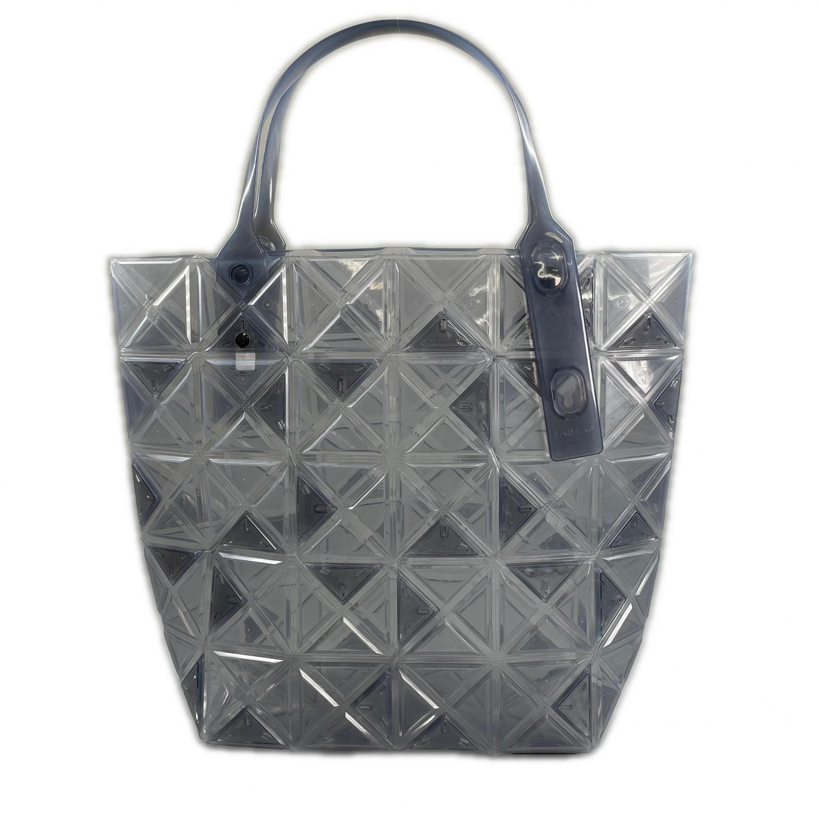 美品 ISSEY MIYAKE イッセイミヤケ ダズル トートバッグ PVC グレー 
