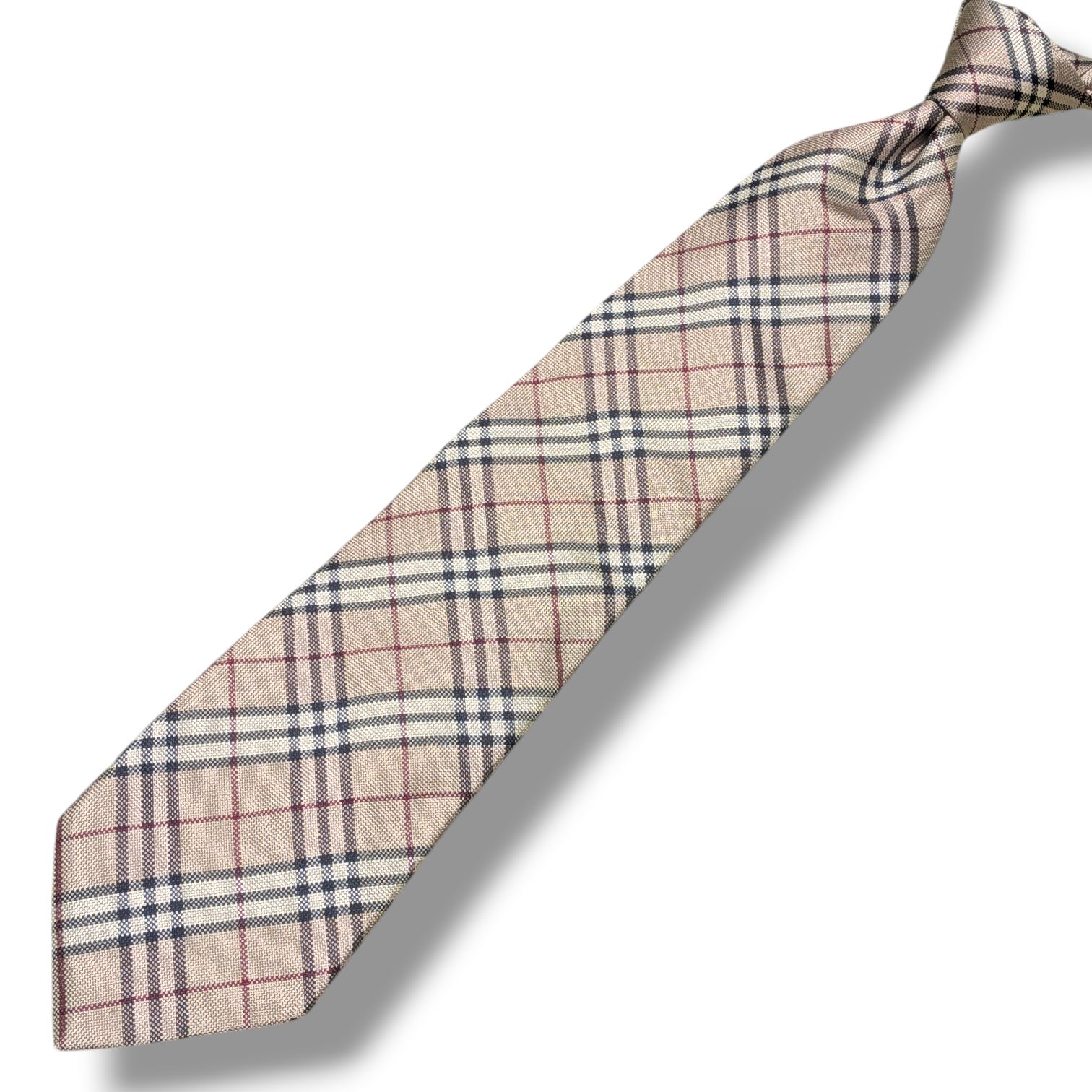 Burberry バーバリー ネクタイ チェック柄 シルク100% イタリア製