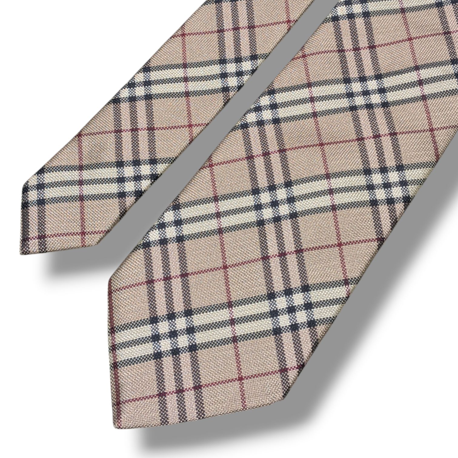 Burberry バーバリー ネクタイ チェック柄 シルク100% イタリア製