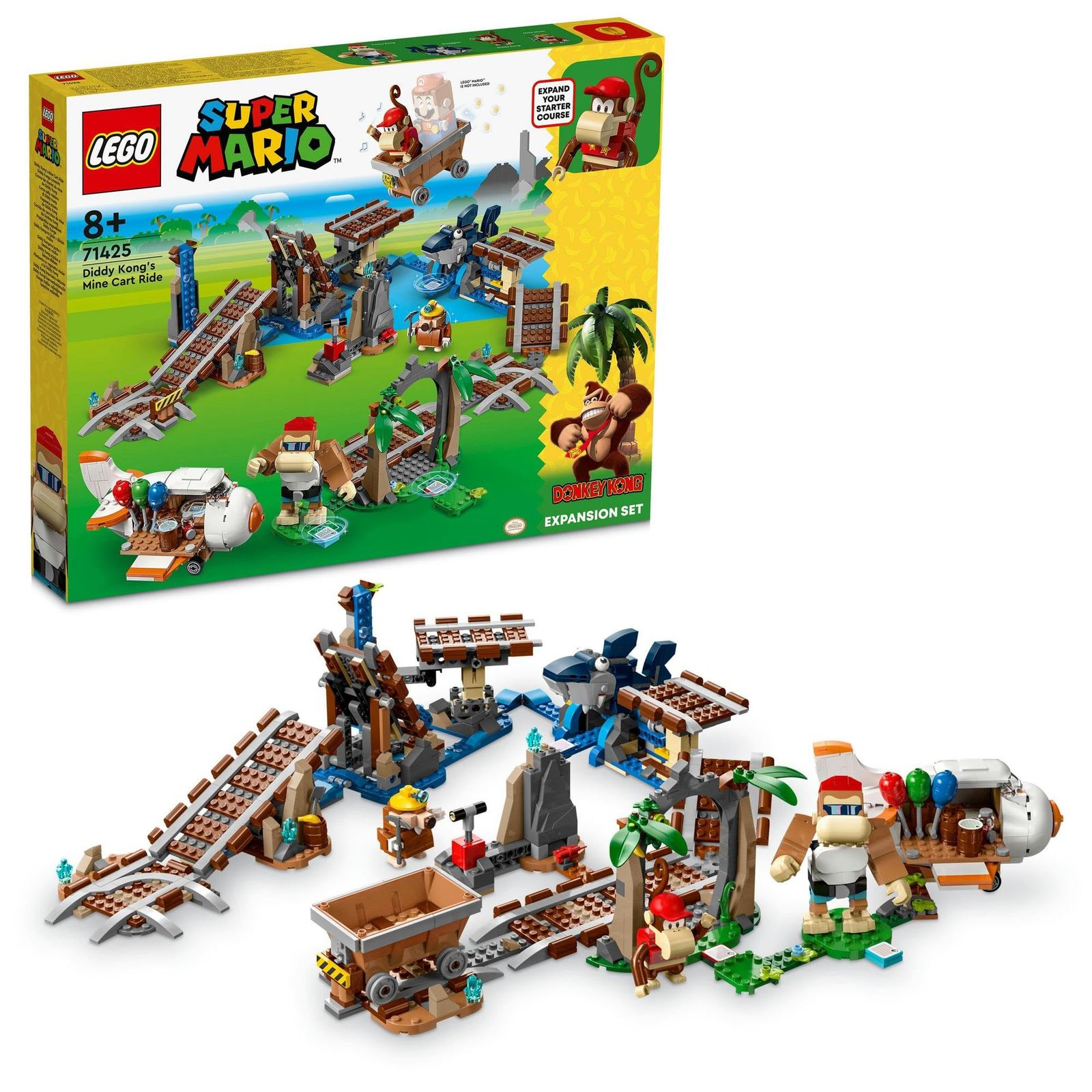 yu-38出品 レゴ(LEGO) スーパーマリオ ディディーコング の トロッコライド